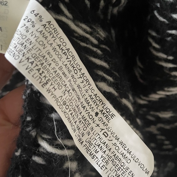 Zara wool blend open printed cardigan L - Picture 9 of 10